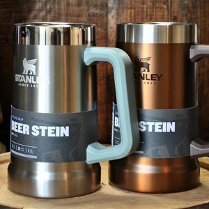 スタンレーSTANLEY真空ジョッキ2色セット【シルバー＆メイプル】正規品　真空断熱 保冷ビールジョッキ ビアジョッキ ペア アウトドア BBQ