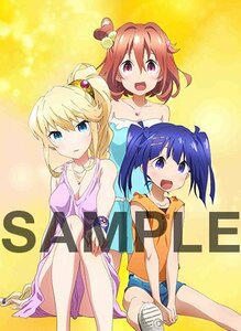 まとい＆ゆま＆クラルス 描きおろしB2タペストリー 「Blu-ray BOX 装神少女まとい」 インフィニット全巻購入特典