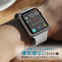 【apple watch カバー/ピンク/40mm対応】アップルウォッチ ケース 耐衝撃 フルカバー 全面 側面 保護 専用 新品 未使用 送料無料_画像3