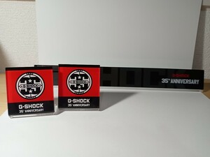 G-SHOCK 非売品 販促品 什器 スタンド【35周年記念モデル販促】（Gショック 貴重 腕時計 POP）3点まとめて