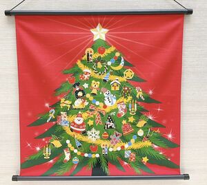 クリスマスタペストリー【スタークリスマス】軸付きタペストリー 壁飾り サンタクロース プレゼント 新品未使用品 日本製 全国送料無料