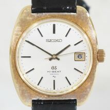 稼働品 SEIKO グランドセイコー GS ハイビート 36000 4522-8010 18K 総重量:約63.7g デイト メンズ 手巻き 腕時計 4812206091_画像1