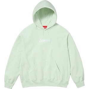 L】Supreme Box Logo Hooded Sweatshirt シュプリーム ボックスロゴ パーカー Light Green ライトグリーン グリーン 23fw 23aw bogo Large