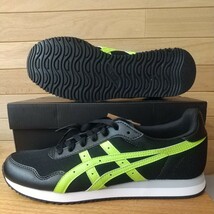 27.5cm 新品正規品 アシックス asics メンズスニーカー タイガーランナー TIGER RUNNER 1201A093-001 BLACK/HAZARD GREEN ブラック メンズ_画像2