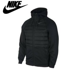 新品正規品 NIKE　ナイキ メンズ SYN フィル バブル ジャケット ブラック セイル cz4343 010 中綿　 黒　サーマフーディ　Lサイズ