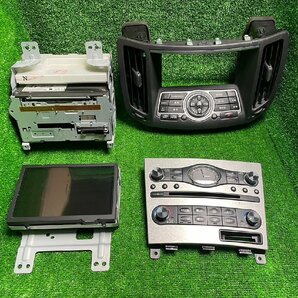 V36系スカイライン(CKV36) クーペ 純正HDDナビ スイッチ インフィニティ時計 2007-2008年地図 中古品 400565 23124 TK 工棚の画像1