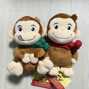 おさるのジョージ ぽってり M ぬいぐるみ ぬくぬくスタイル 全2種コンプリートセット