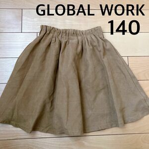 GLOBAL WORK スエード調スカート インナーパンツ付き 140