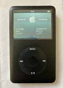 iPod classic 80GB新品バッテリー交換済　動作確認済　真っ黒モデル　綺麗め個体