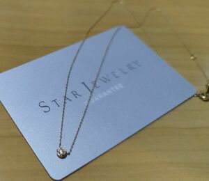 スタージュエリームーンセッティングネックレス0.06ct