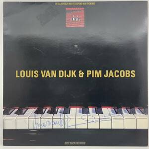 LP レコード 蘭 オランダオリジナル / Louis van Dijk & Pim Jacobs It's A Lovely Way To Spend An Evening / サイン入 ジャズ 