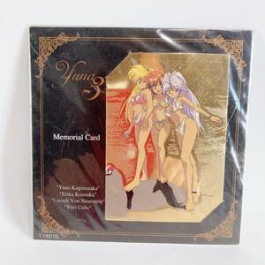 【未開封】銀河お嬢様伝説 ユナ 3 メモリアル カード 台紙付き Yuna 3 トレカ トレーディングカード