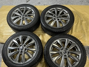 レクサス　GS　中古　スタットレス　ホイール　5穴　114.3　225/50R17　17インチ　7J　38　山6ミリ程度　ロンディネシェルト　ホイール