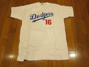 野茂英雄 Tシャツ ドジャース LA DODGERS NOMO サイズ L MADE IN USA 