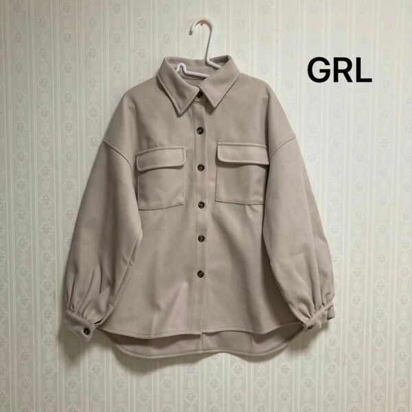 GRL グレイル ボリュームスリーブシャツジャケット k9039x