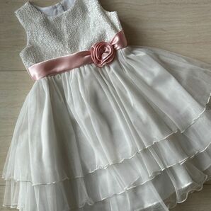  Jona Michelle☆キッズ・白のドレス　サイズ5(115cm)
