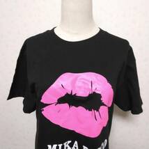 916 良品 プリントスター Printstar (株)トムス Tシャツ ブラック MIKA DISCO アート柄 Mサイズ 綿100％ メンズ カジュアル 古着 USED_画像5