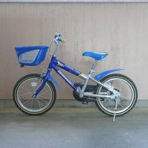 【手渡し限定】ブリヂストン クロスファイヤー キッズ 16インチ ブルー＆シルバー 自転車 子ども