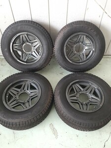 ★☆美品！バリ山！ジムニーシエラ等 メーカー不明 195/80R15 2021年製ブリヂストンタイヤ4本セット 手渡し可能！☆★