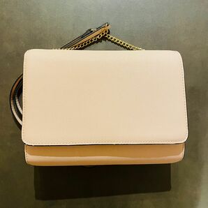 ★匿名配送★H&M ショルダーバッグ チェーン ピンク 21x17x5.5cm