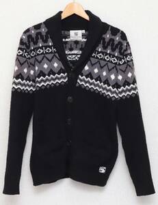 【激レア】現行/定価5万↑/Kashwere/カシウエア/ジャガード カウチン/カーディガン/ガウン/Cowichan/Cardigan/ブランケット Mサイズ