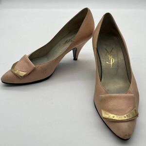 曽我部 11月 No.60 Yves Saint Laurent イブサンローラン SH3567 34サイズ 薄ピンク系 ヒール パンプス シューズ ヒール7cm