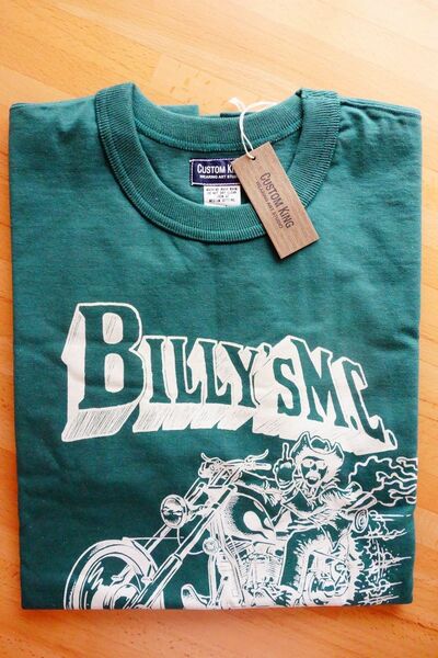 カスタムキング『BILLY‘S M.C.』Ｔシャツ L グリーン