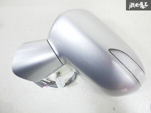 【動作OK 美品】ホンダ 純正 GD1 GD2 GD3 GD4 フィット 後期 ドアミラー サイドミラー ミラー 電動格納 9P 左 左側 助手席 8131 シルバー系