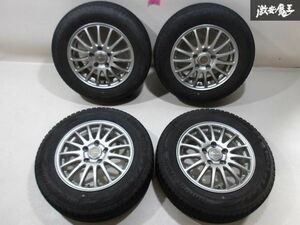 ●BRIDGESTONE ECO FORME エコフォルム 15インチ 6J ＋45 5穴 5H PCD114.3 アルミ ホイール タイヤ 4本