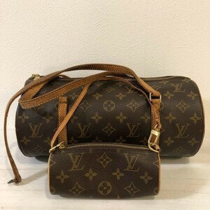 KA0970【☆本物保証☆】 LOUIS VUITTON ルイ・ヴィトン モノグラム パピヨン30 M51385 持ち手部分破損 美品ミニポーチ付き