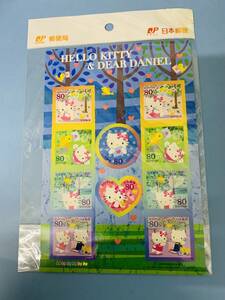 HELLO KITTY &DEAR DANIEL シール切手 80円×10枚　　＜未使用切手＞