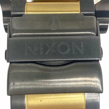 NIXON ニクソン クオーツ 腕時計 51-30 CHRONO 余りコマ付き ブラック文字盤 返品不可 レターパック発送 【現状品】 K2312K42_画像7