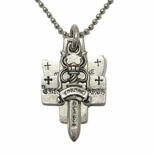 CHROME HEARTS クロムハーツ 3トリンケッツ ネックレス ペンダント 925 シルバー 23.3g チェーン社外製 【良品】 U2311R69