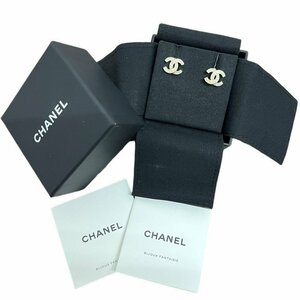 CHANEL シャネル ココマーク ラインストーン ピアス F19V レディース 一部ストーン取れ有 箱付 【中古品】 U2312K164