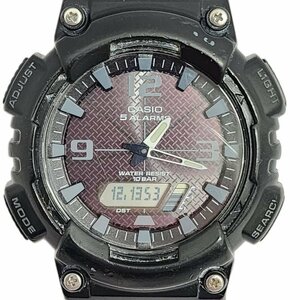 CASIO カシオ 腕時計 AQ-S810W-1A2JH タフソーラー スタンダードモデル メンズ ブラック 稼働品 本体のみ 【中古品】 U2312K204