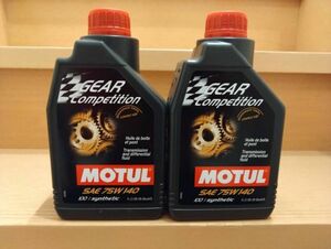 MOTUL モチュール GEAR COMPETITION 75W140 1L 2缶 2本 ギア コンペティション 正規品