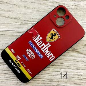 マールボロ フェラーリ iPhone 14 ケース F1 Ferrari マルボロ プロスト アレジ シューマッハ スマホ