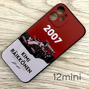 キミ・ライコネン 2007 ワールドチャンピオン iPhone 12 mini ケース F1 フェラーリ Ferrari スマホ