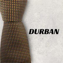 【4607】美品！DURBAN ダーバン　ネクタイ　オレンジ系_画像1