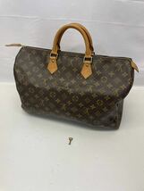 LOUIS VUITTON ルイヴィトン モノグラム スピーディ　40 ハンドバッグ ボストンバッグ 南京錠付 鍵付 SP0965_画像1