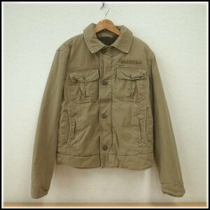 C134T Hollister Bore Bure Jacket Blouson Craveling Cotton 100 % S размер хаки неиспользован