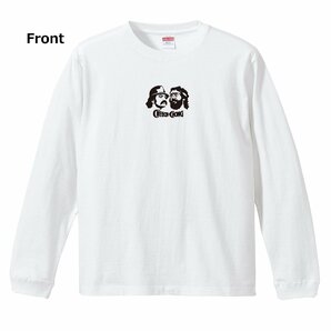 ローライダー チカーノ チーチ＆チョン ロングTシャツ リブ付 5 白 (S/M/L/XL) ロンT 長袖 チョロ 1970s ギャング メキシコの画像2