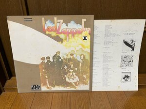 激レア 洗浄済み LPレコード led zeppelin レッド ツェッペリン Ⅱ ２ 1969年盤 国内見開きジャケ アトランティック ワーナーパイオニア