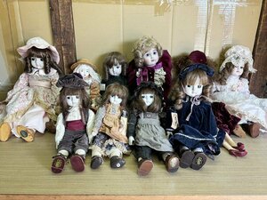 100円 フランス人形 西洋人形 10体 まとめて ビスクドール ビンテージ アンティーク ドール 三協商事 Giraud Collectors Doll（三）