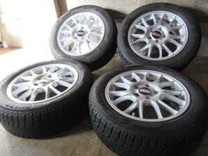 冬用+稀少な外車用set!! BBS GERMANY (16x6,5+50 5H/112) バリ溝(YOKOHAMA iG60) 205/55R16 VW フォルクスワーゲン ゴルフ Golf 他にも!! 