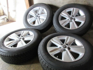 冬用+純正品set!! トヨタ 60系 ハリアー 純正 (17x7+39 5H/114,3) バリ溝(GY ICENAVI SUV/2021) 225/65R17 クルーガー RAV4 他にも 売切り 