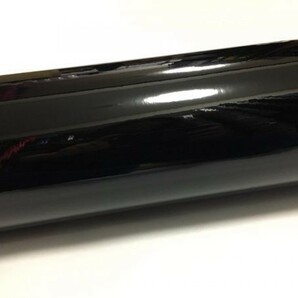 カーラッピングシート 高品質 ハイグロス キャンディ ブラック 黒色 縦x横 152cmx50cm SHQ01 外装 内装 耐熱 耐水 DIYの画像2