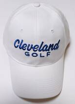 Cleveland GOLF　クリーブランドゴルフ キャップ　コットン100% ホワイト　新品未使用品　送料無料_画像1