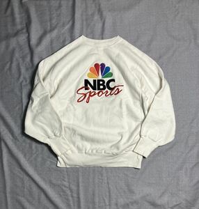 90s NBC Sports チャンピオン リバースウィーブ 刺繍 スウェット USA製 XL ビンテージ champion reverse weave yale 企業物 NFL NHL NBA