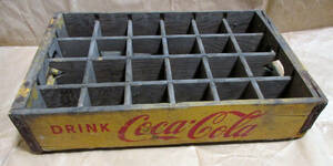 コカ・コーラ Coca・cola 200ml瓶用木製ケース 箱 昭和レトロ